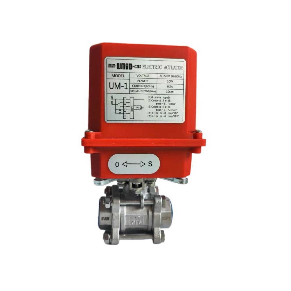 UNI-D電動三片式球閥